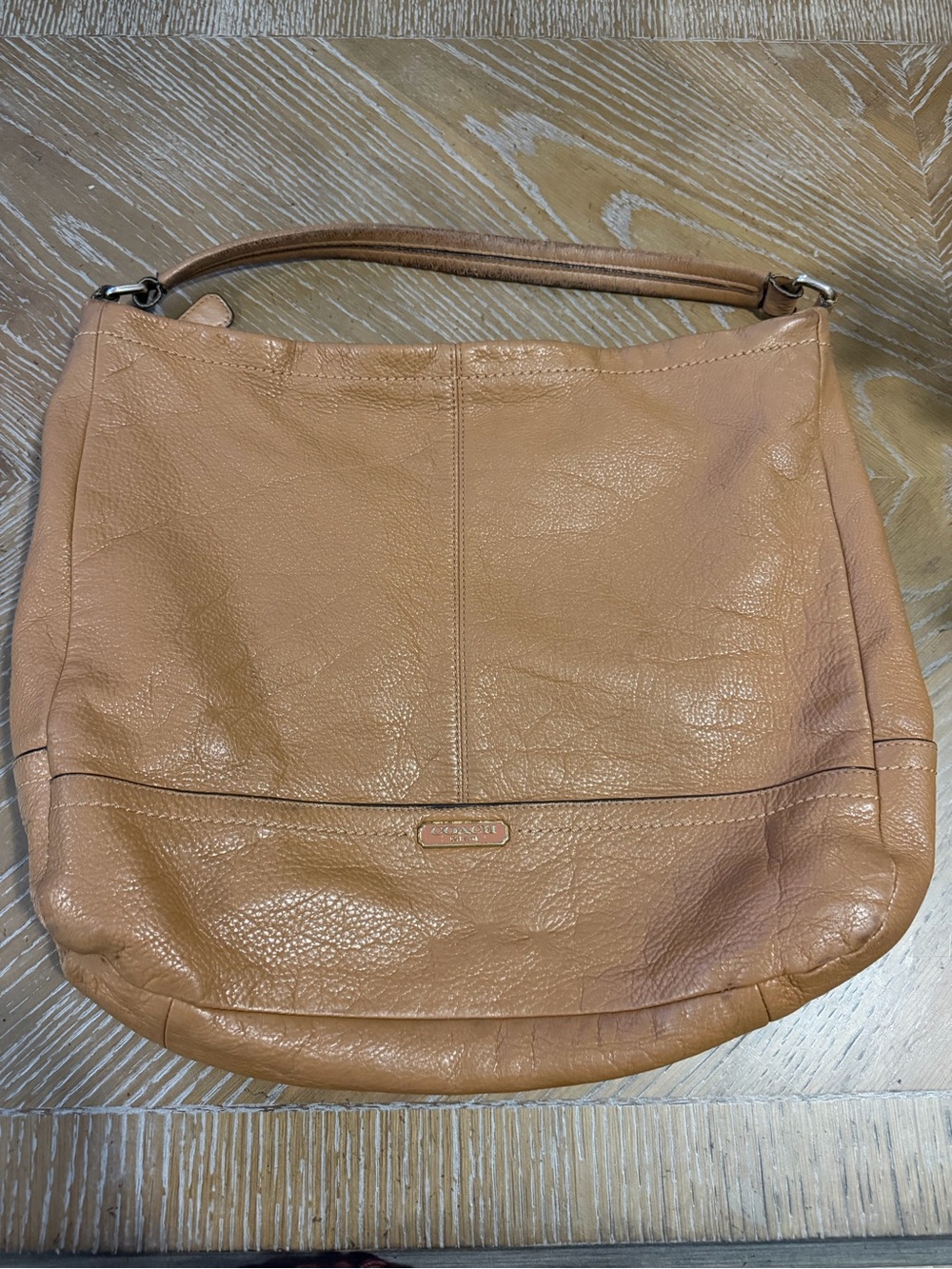 2013 Coach Hobo Leather Shoulder Bag in Tan